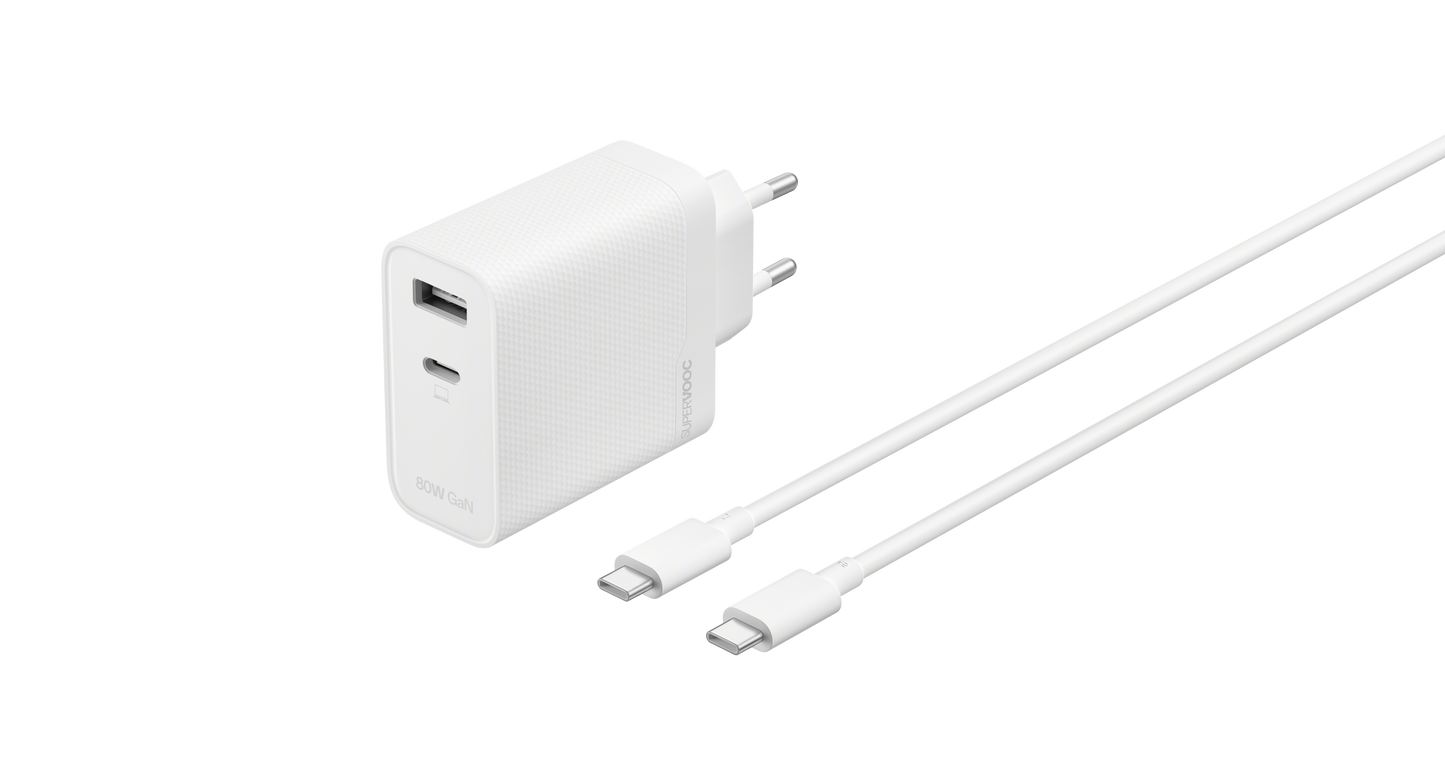 OPPO SuperVOOC 80W Dual-Poort GaN Oplader Kit